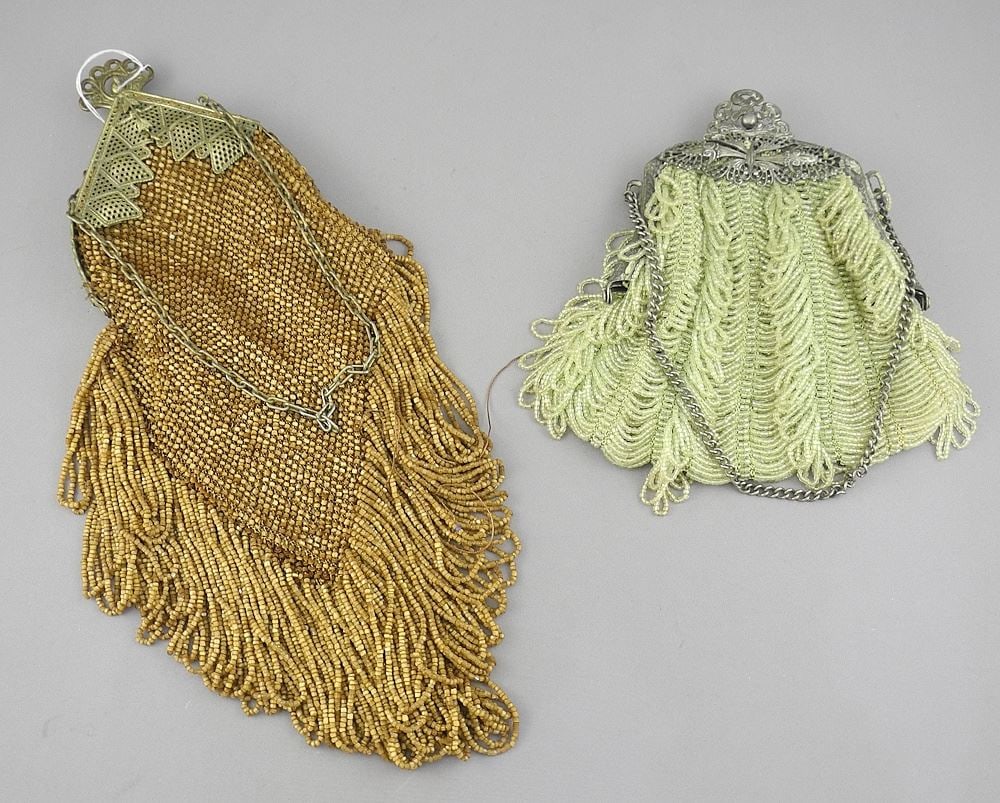 Two Vintage Beaded Evening Bags, 12 & 6 1/2"h. (1 of 2)