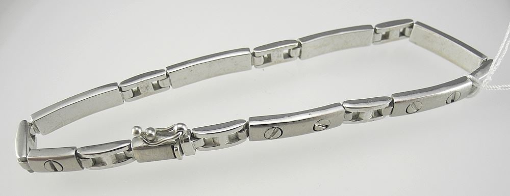 Gent's 18K (marked 750) Gold Bracelet, 8"L, 21.8g.: Gent's 18K (marked 750) Gold Bracelet, 8"L, 21.8g.