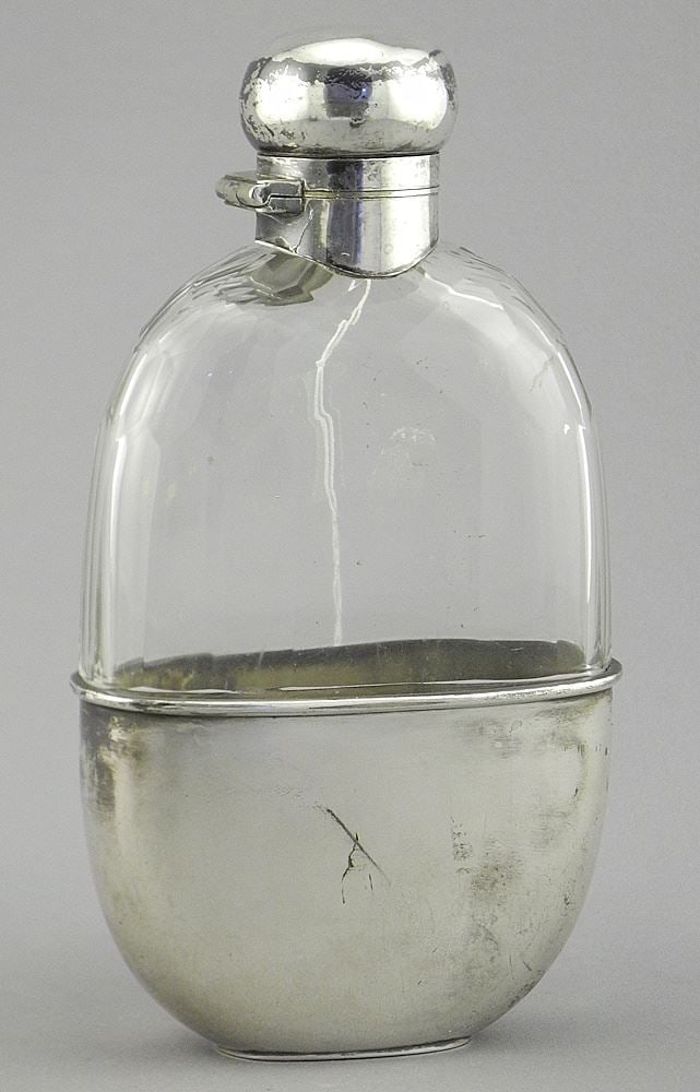Mappin & Webb Prince's Plate Flask.: Mappin & Webb Prince's Plate Flask.