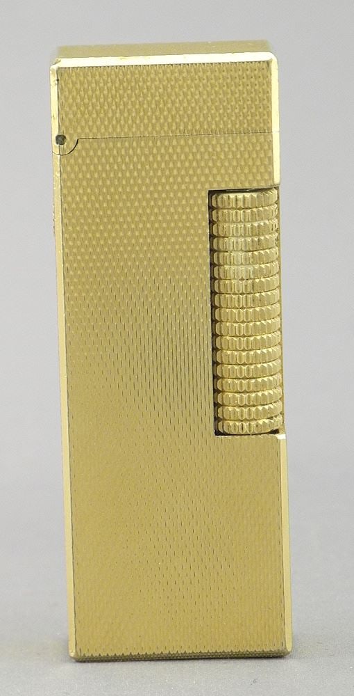 Dunhill Switzerland Gold Plate Lighter, 2 5/8"h (as found). (1 of 6)
