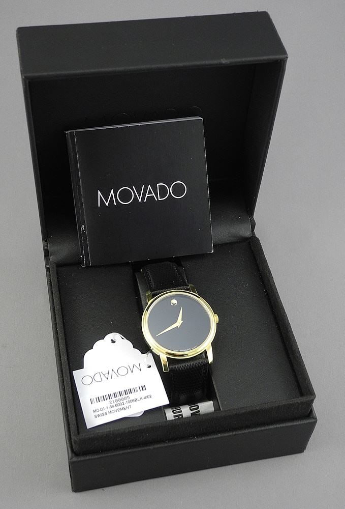 Movado M0-01-1-34-6002 Wristwatch with Original Box.: Movado M0-01-1-34-6002 Wristwatch with Original Box.