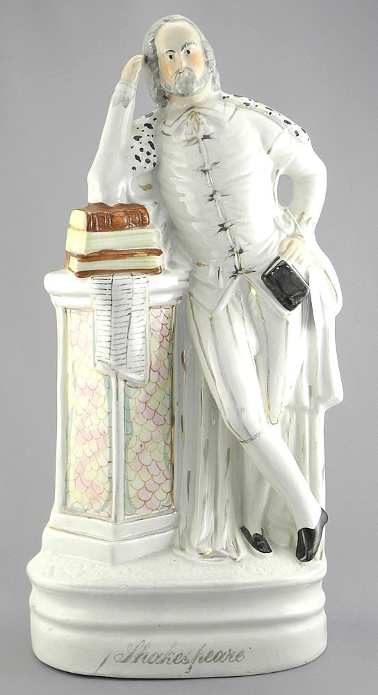Staffordshire Pottery "Shakespeare" Figure, 18"h. (1 of 4)