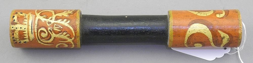 George IV Commemorative Tipstaff # 29, 7 1/8"L.: George IV Commemorative Tipstaff # 29, 7 1/8"L.