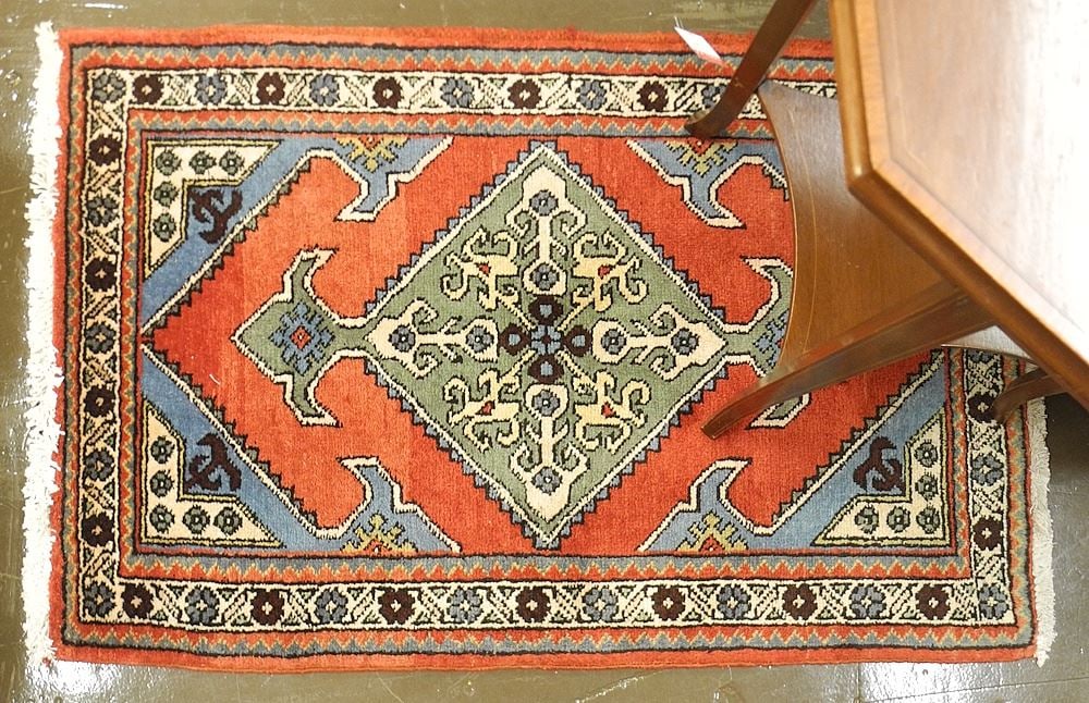 Ardabil Runner Approximately 2'4" x 3'9". (1 of 1)