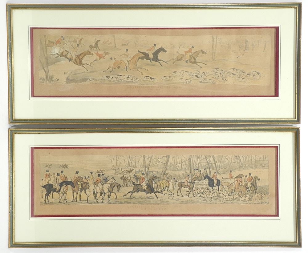 Set of Four C.1820 Equestrian Engravings by H. Alken, London (later frames). (1 of 2)