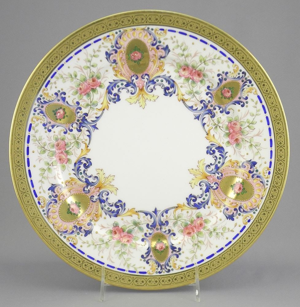 Wm. Guerin & Co. Limoges Porcelain Cabinet Plate, 10 7/8" Diameter. (1 of 3)