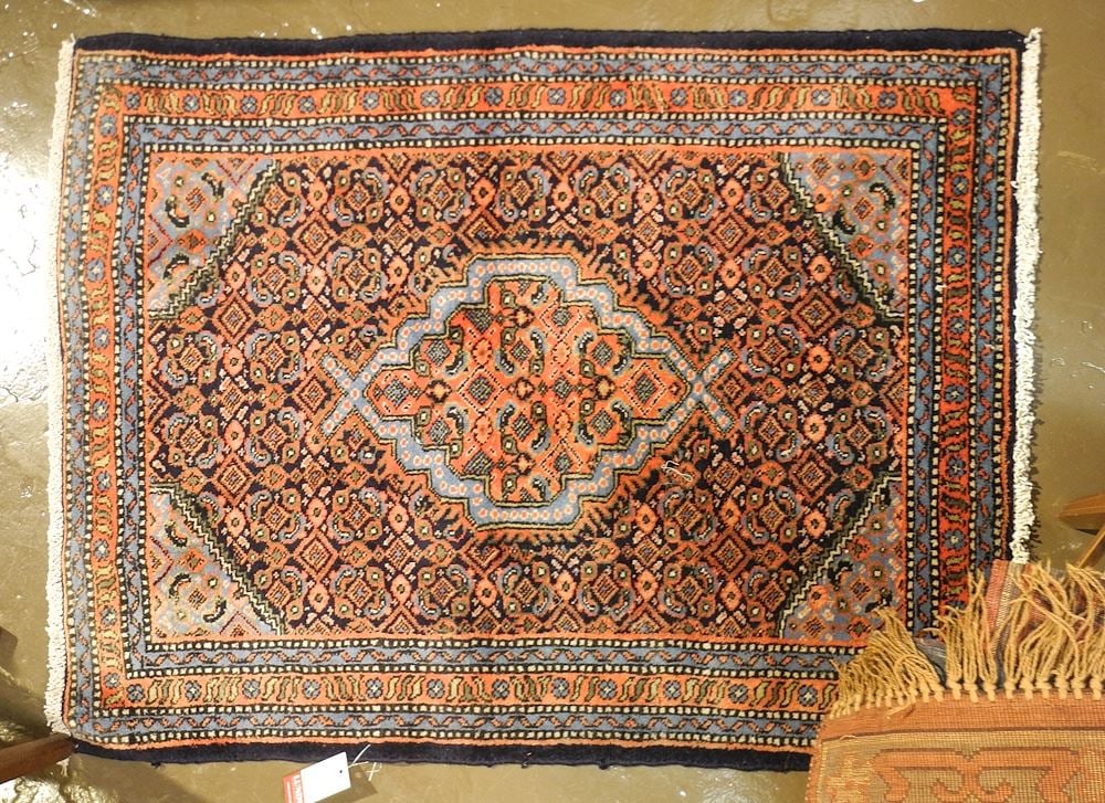 Hand Knotted Mahal Rug Approximately 2'5" x 3'4". (1 of 1)