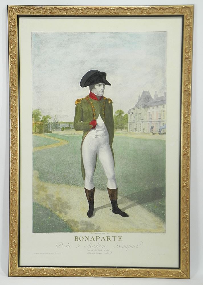 Reproduction Engraving "Bonaparte", 32 x 20 3/4". (1 of 4)