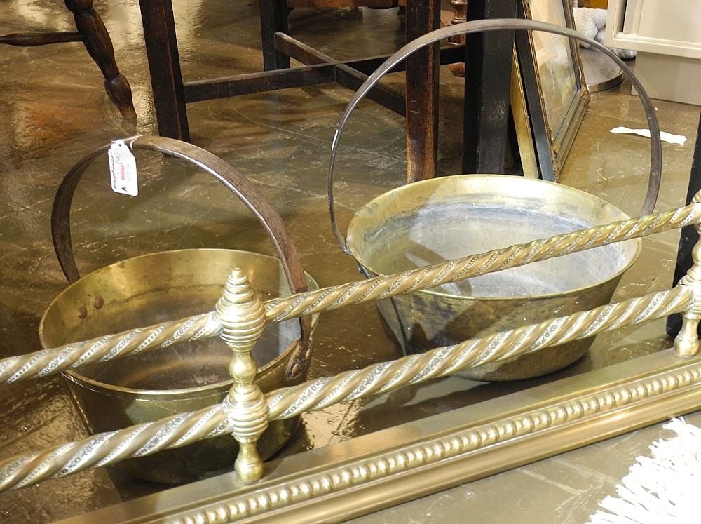 Two Brass Preserve Pans. (1 of 1)