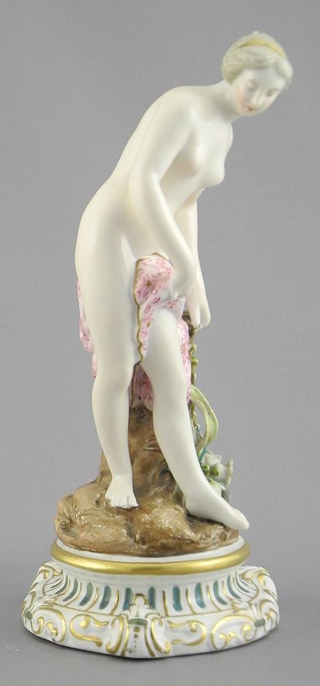 19th C. Continental Porcelain Figure , 8"h. (1 of 4)