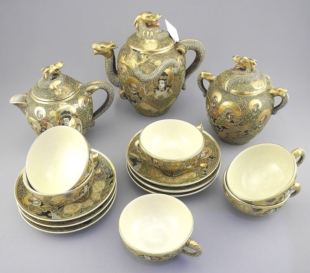 Satsuma Tea Set. (1 of 4)