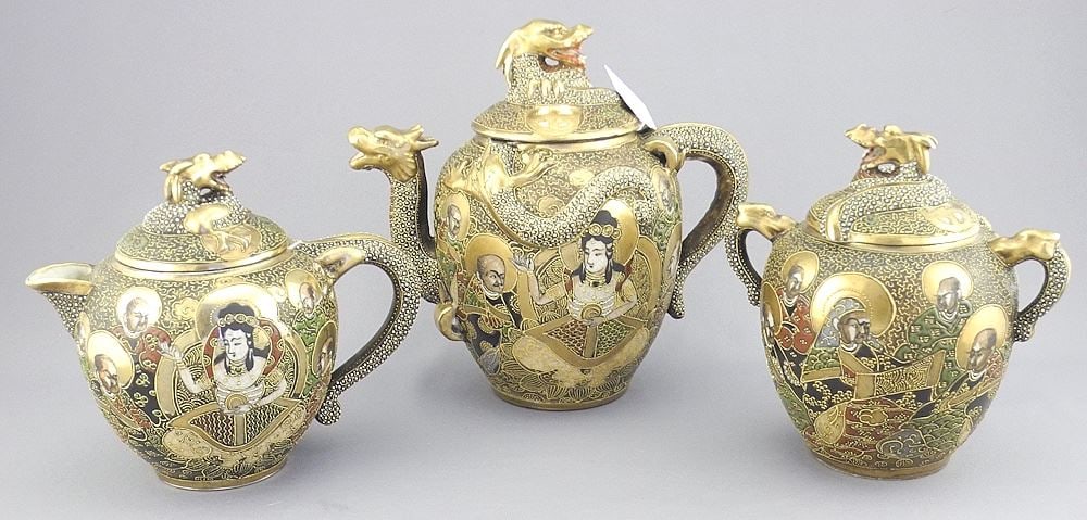 Satsuma Tea Set. - 2