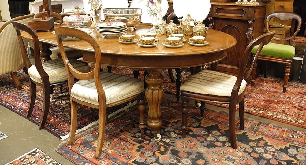 Eight Victorian Mahogany Dining Chairs (6+2), 35 1/2"h. (1 of 5)