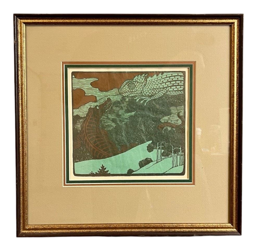 Lithographic Colours by Wilhelm List , 7 3/4 x 8 1/4", "Bronzezeit". (1 of 2)