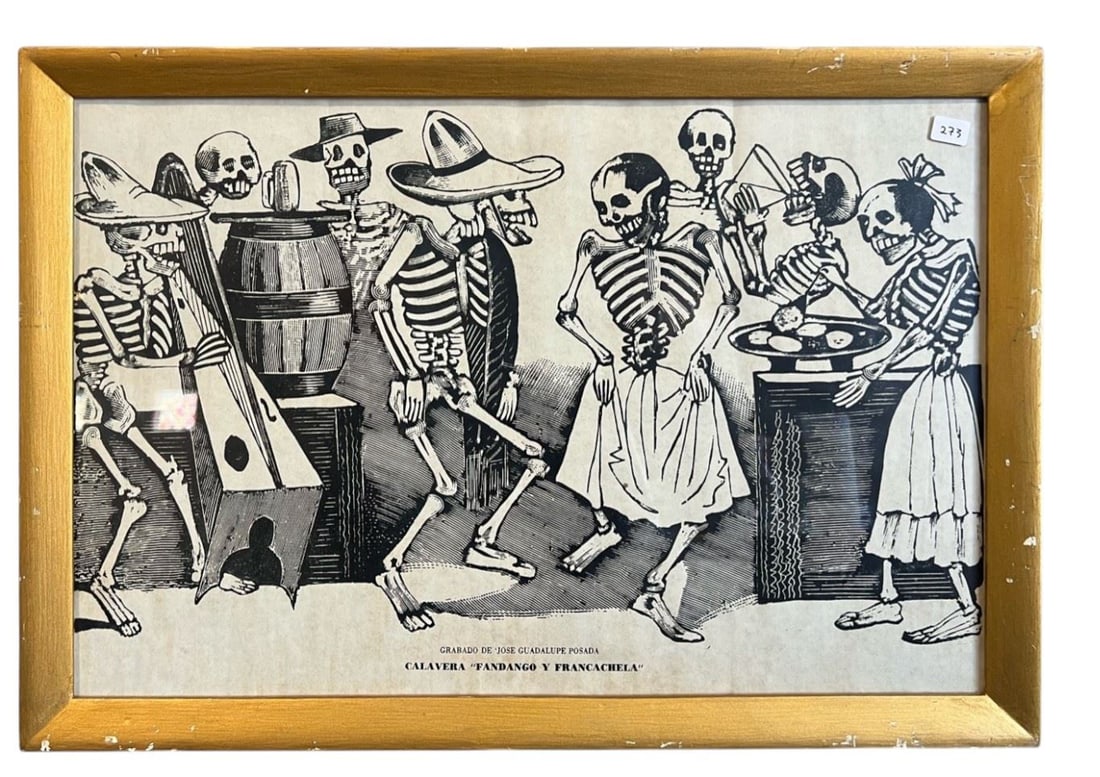 Pair of Prints After Jose G. Posada, 12 1/4 x 18 3/4", "Happy Dance" & "El Quijote".: Pair of Prints After Jose G. Posada, 12 1/4 x 18 3/4", "Happy Dance" & "El Quijote".