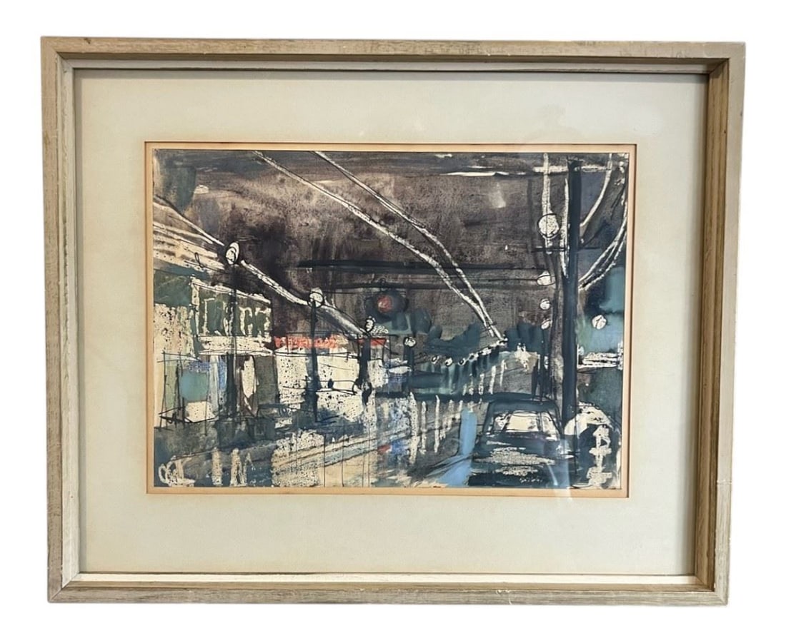 Watercolour signed Shiela Ann Montgomery, 11 1/2 x 16 1/8".: Watercolour signed Shiela Ann Montgomery, 11 1/2 x 16 1/8".