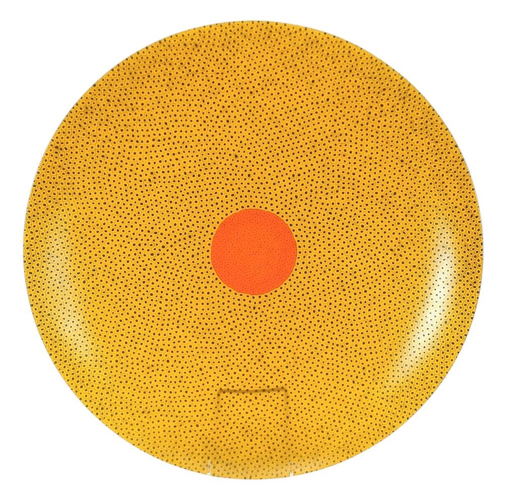 Fused and Slumped Glass Bowl Signed M. Munsen 2009, 20 1/4". (1 of 5)