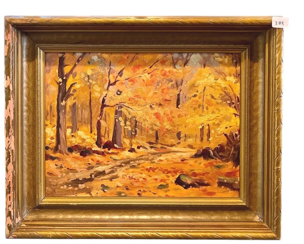 Oil on Board signed (Alexander) Drummond, 8 x 10 1/2", "Upper Canada". (1 of 2)
