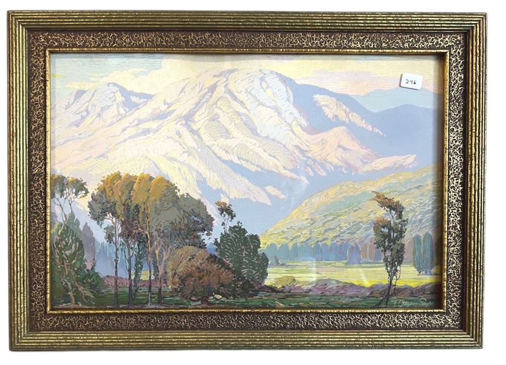 Lithograph by F Grayson Sayre, 9 1/4 x 14 1/4". (1 of 3)