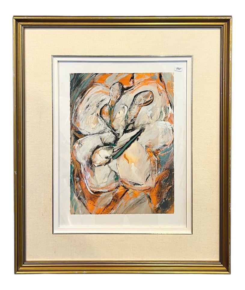 Mixed Media on Paper signed (James) Lindsay '91, 15 x 11", "Untitled". (1 of 3)