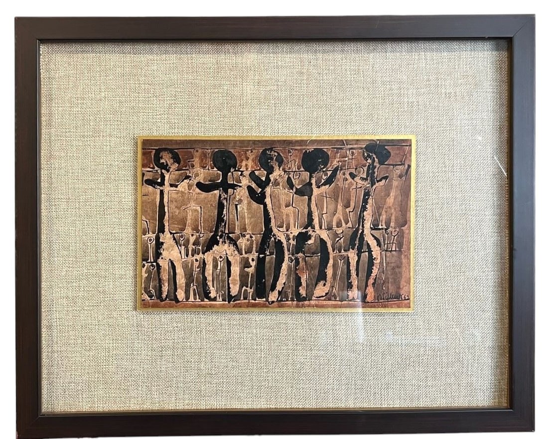 Watercolour signed Herbert Siebner' 62, 6 1/2 x 10 1/2", "Man and His Past". (1 of 4)