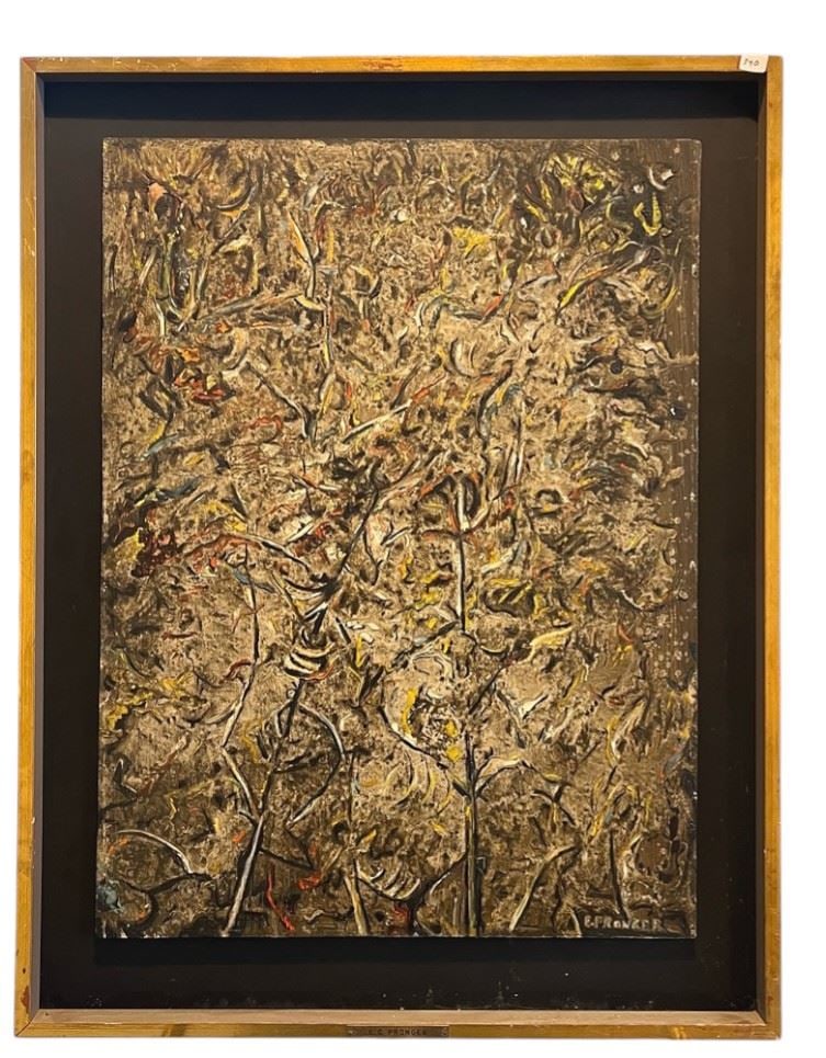 Oil on Board signed (Ethe) C. Pronger, 24 x 18", "Fantasy".: Oil on Board signed (Ethe) C. Pronger, 24 x 18", "Fantasy".