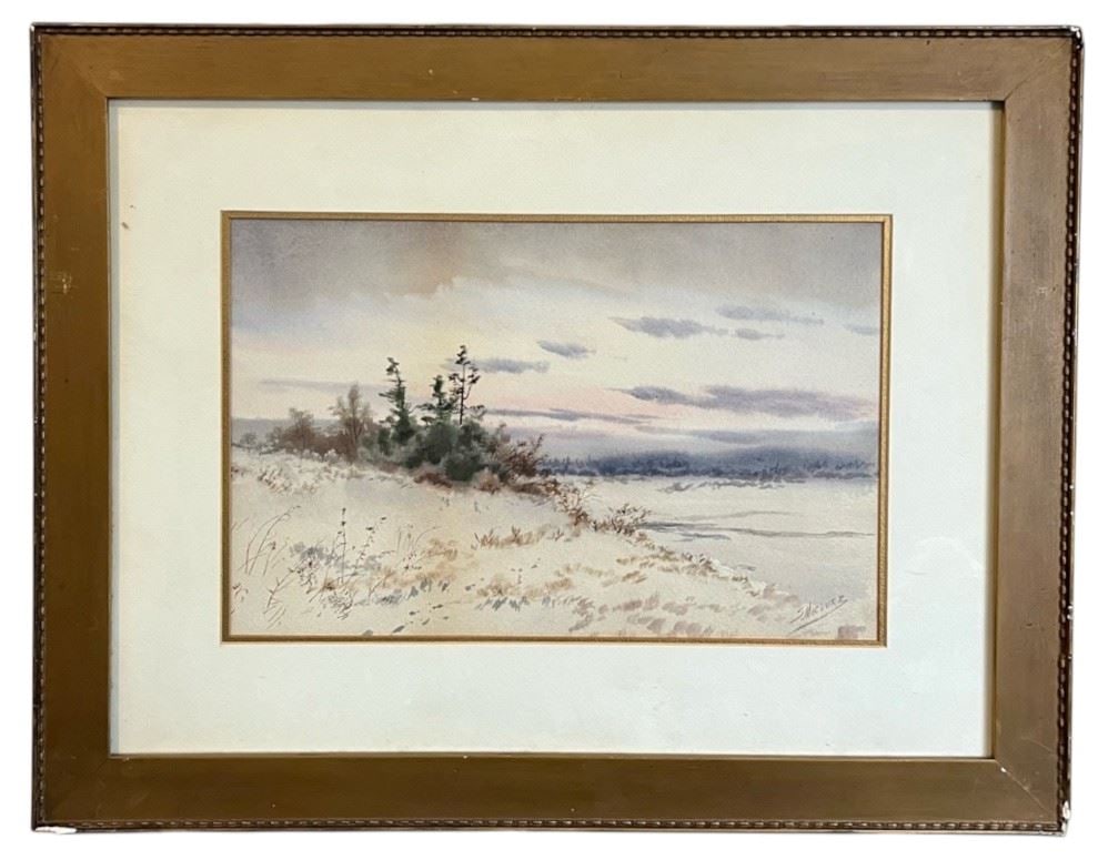 Watercolour signed Maclure, 8 3/4 x 13 1/2", "Landscape". (1 of 3)