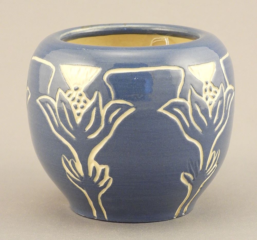 North Dakota School of Mines Pottery Vase Impressed 173-Huck. (1 of 5)