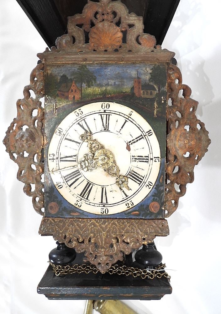 18th C. Dutch Wall Clock. - 2