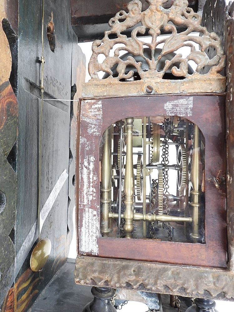 18th C. Dutch Wall Clock. - 4