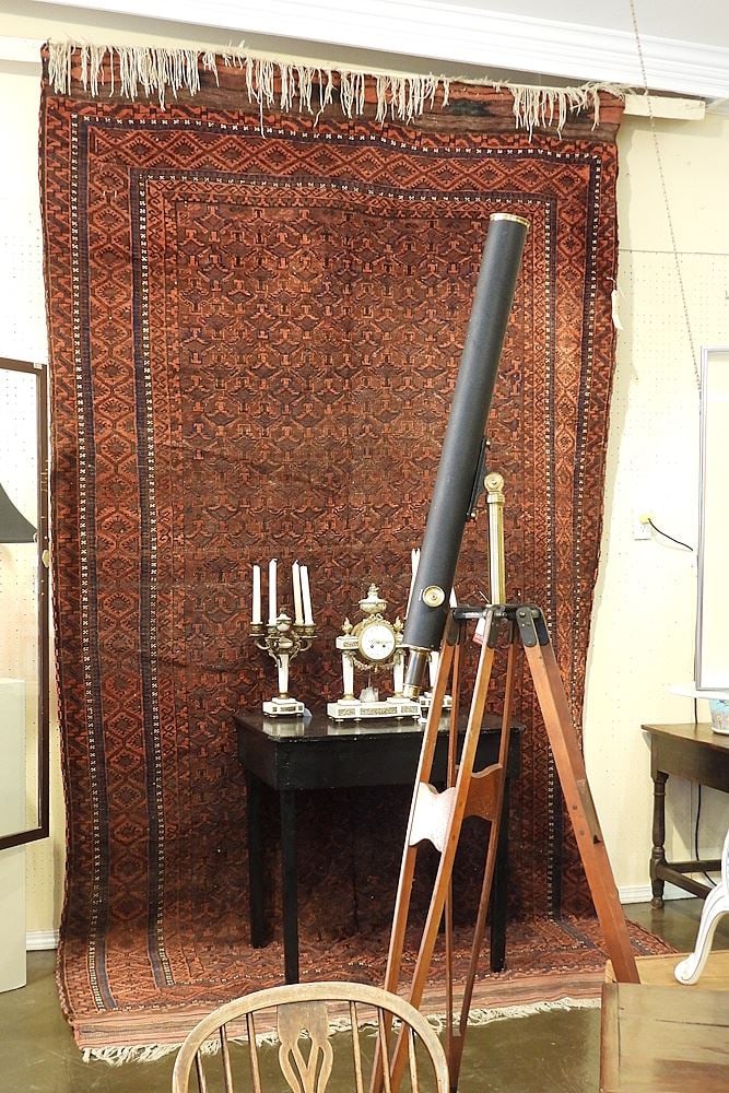 Old Balouch Carpet Approximately 6'5" x 12'9".: Old Balouch Carpet Approximately 6'5" x 12'9".