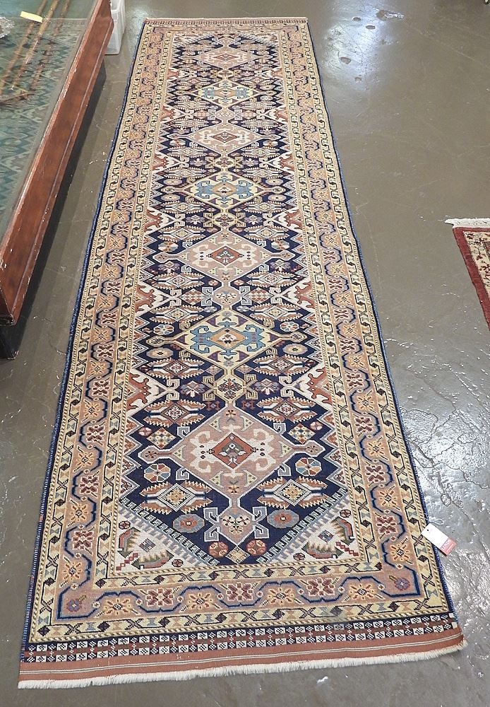 Persian Runner Approximately 10'4" x 3'. (1 of 4)