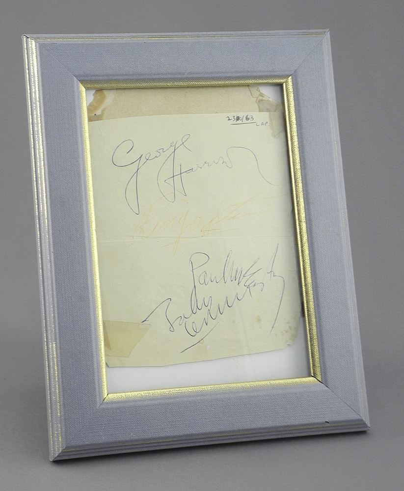 Beatles Autograph Signature Collection Acquired Heathrow October 23, 1963. (1 of 8)