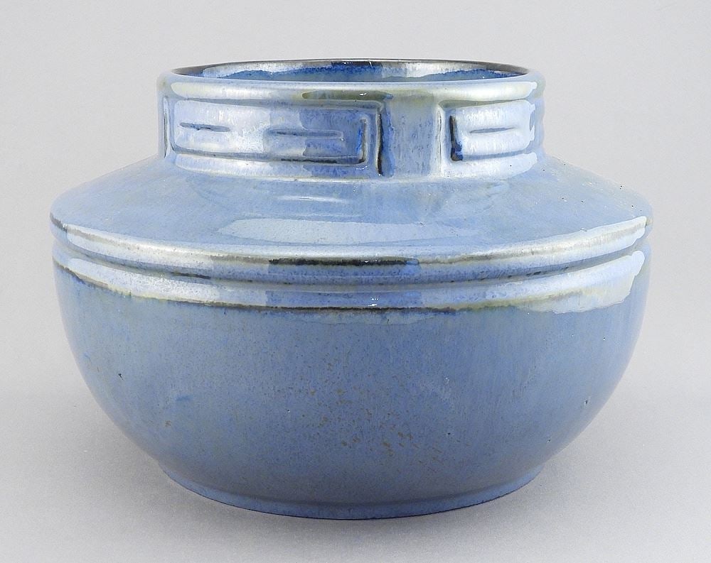 Fulper Pottery Vase, 5 7/8 x 8 7/8" Diameter. (1 of 4)