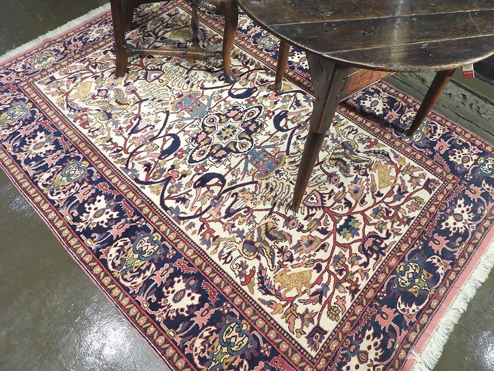 Persian Carpet Approximately 4'6" x 6'3". (1 of 5)