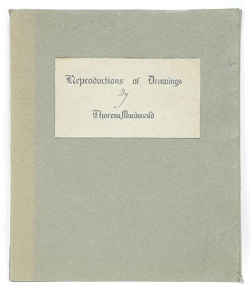 Twelve Reproductions of Drawings by Thoreau MacDonald Folio, 13 x 11".: Twelve Reproductions of Drawings by Thoreau MacDonald Folio, 13 x 11".