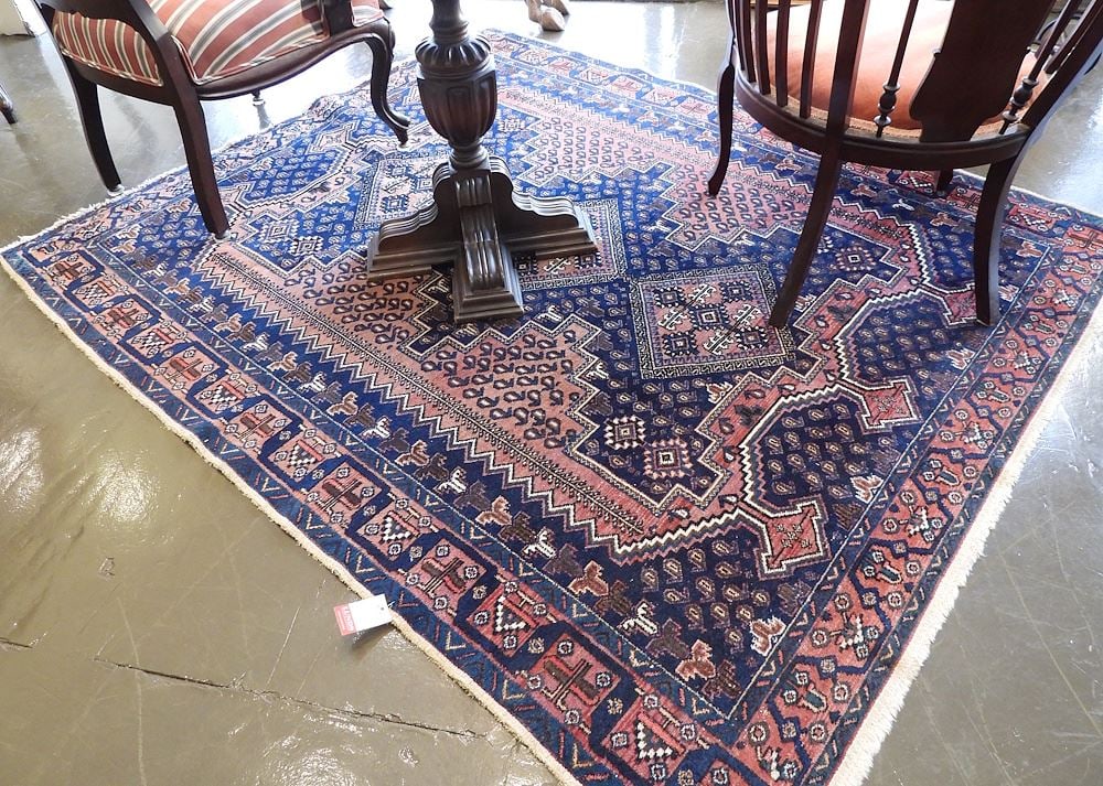 Hand Knotted Persian Carpet Approximately 5'2" x 6'4".: Hand Knotted Persian Carpet Approximately 5'2" x 6'4".