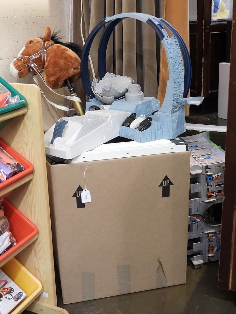 Collection of Toys Including Speed Racers Track and Cars/Hobby Horse etc.: Collection of Toys Including Speed Racers Track and Cars/Hobby Horse etc.