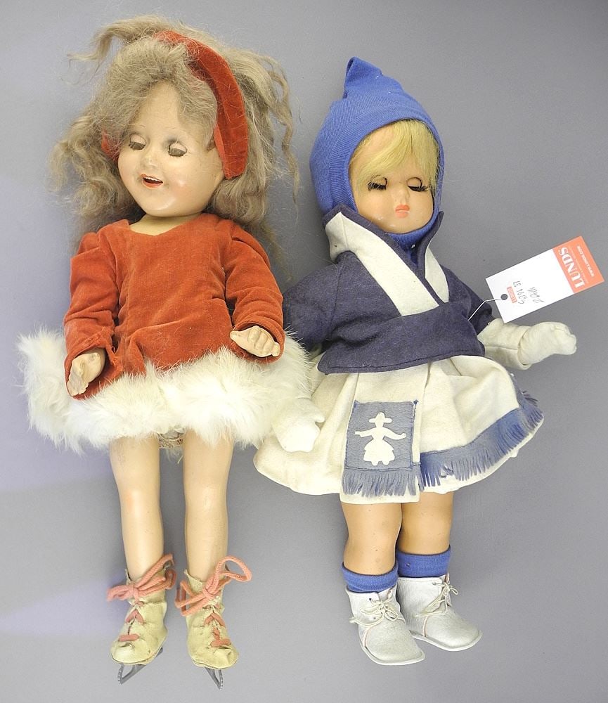 Two Vintage Dolls: Reliable Barbara Ann Scott, Furga Italy. (1 of 3)