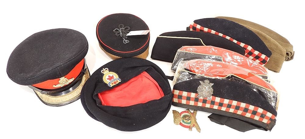 Collection of Military Caps.: Collection of Military Caps.