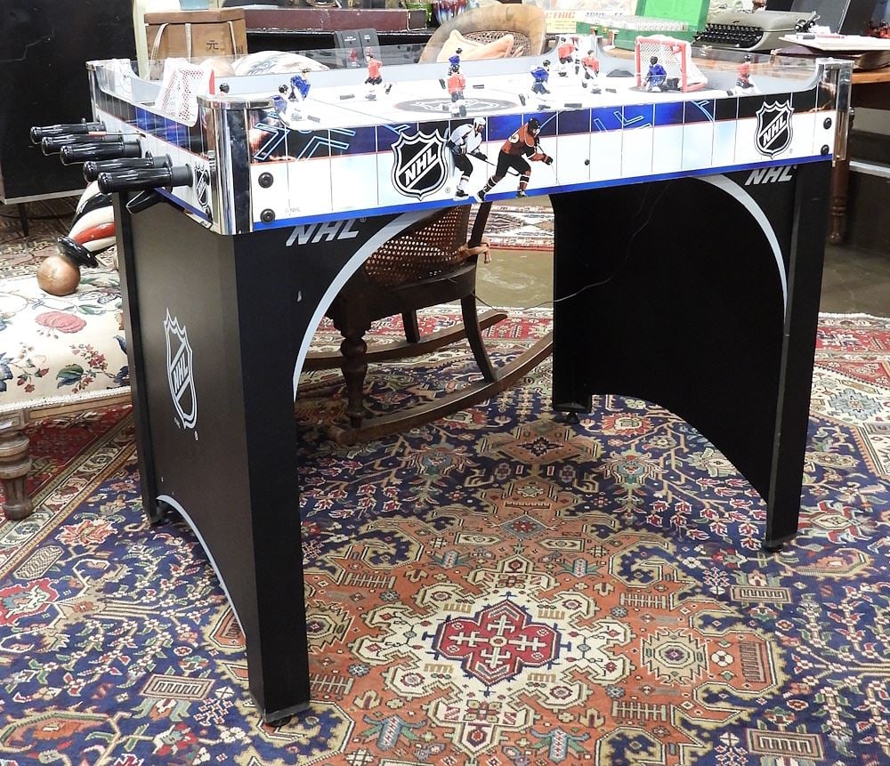 NHL Table Hockey Game with Electric Score Board, 39 1/2 x 33 x 28 1/4"h. (1 of 2)