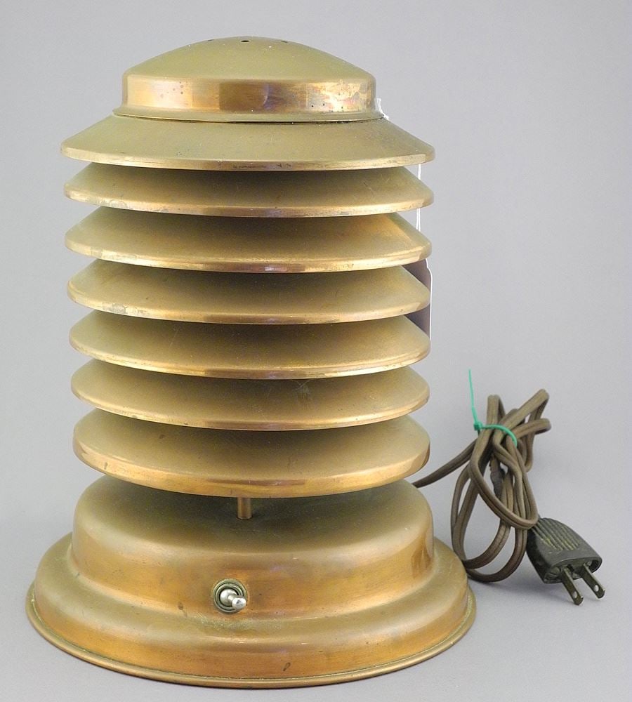 Coulter Toronto Art Deco Copper Table Lamp.: Coulter Toronto Art Deco Copper Table Lamp.