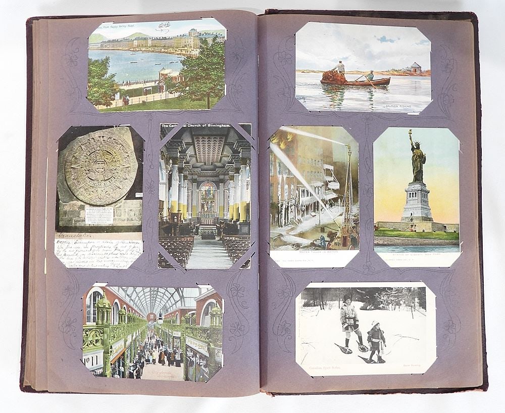 Postcard Album, Various Subjects, Approximately 300. (1 of 2)