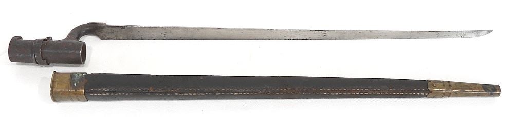 Bayonet in Sheath (marked Broad Arrow WD), 22"L. (1 of 3)