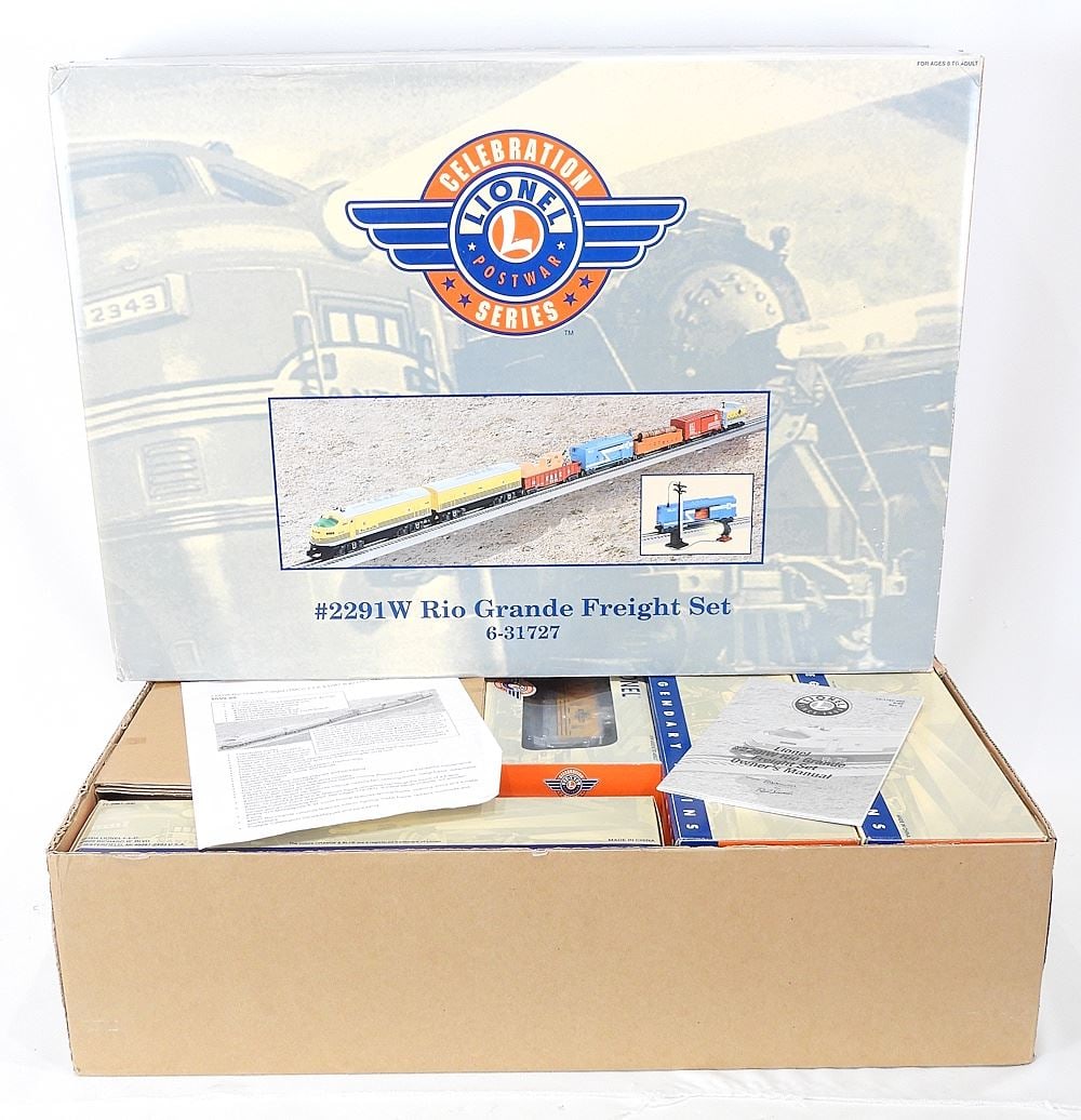 Lionel Post War Series #2291W Rio Grande Electric Train Set in Original Box.: Lionel Post War Series #2291W Rio Grande Electric Train Set in Original Box.