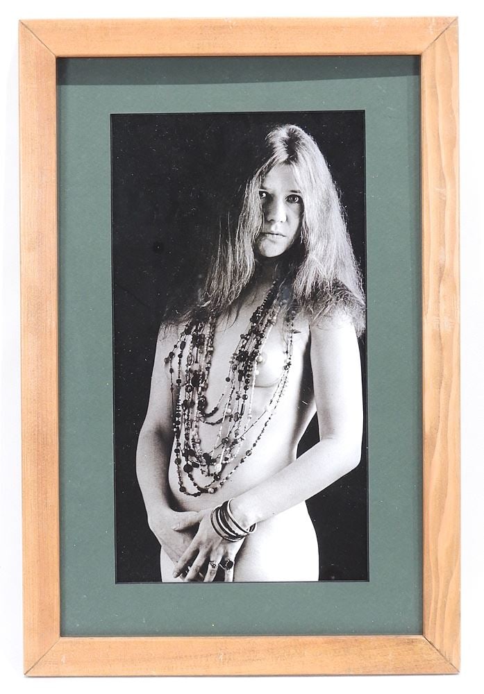 Photograph of Janis Joplin by Bob Seidemann, 13 x 7", "Standing Nude".: Photograph of Janis Joplin by Bob Seidemann, 13 x 7", "Standing Nude".
