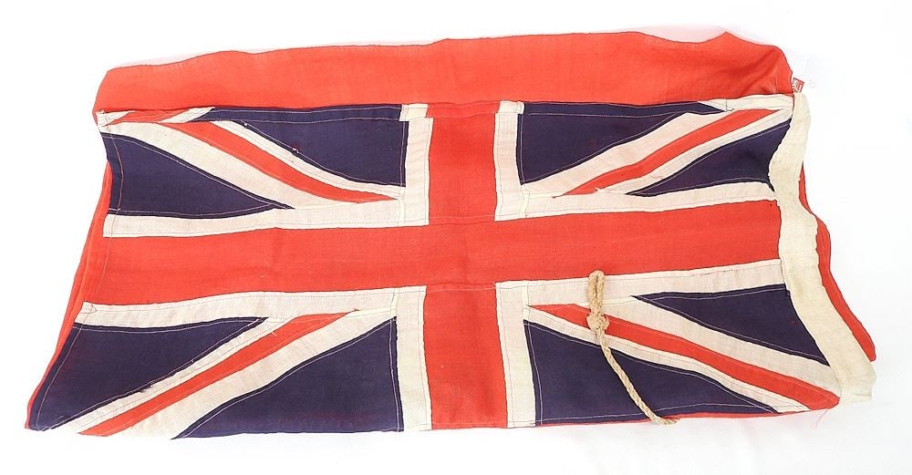 C.1876 Canadian Red Ensign Flag Approximately 34 x 70" (small tear noted). (1 of 5)