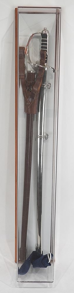 WKC Solingen Sword (42"L) with Two Scabbards & Display Box, 45 3/8"L.: WKC Solingen Sword (42"L) with Two Scabbards & Display Box, 45 3/8"L.
