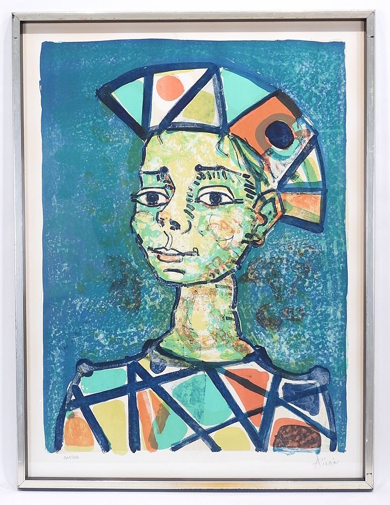 Serigraph signed (Paul Augustin) Aizpiri, 28 1/4 x 21" "Harlequin" #205/250.: Serigraph signed (Paul Augustin) Aizpiri, 28 1/4 x 21" "Harlequin" #205/250.