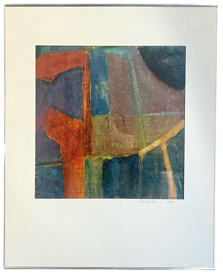 Mixed Media signed C. Brookman, 15 1/2 x 15 1/4", "Crusader in The Bosporus".: Mixed Media signed C. Brookman, 15 1/2 x 15 1/4", "Crusader in The Bosporus".